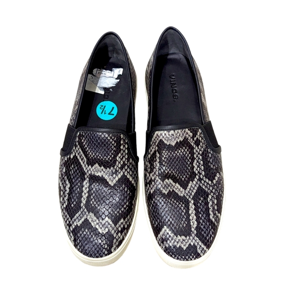 Vince. Snake-Effect Leather Blair-5 Sneakers 8.5 - Picture 2 of 8
